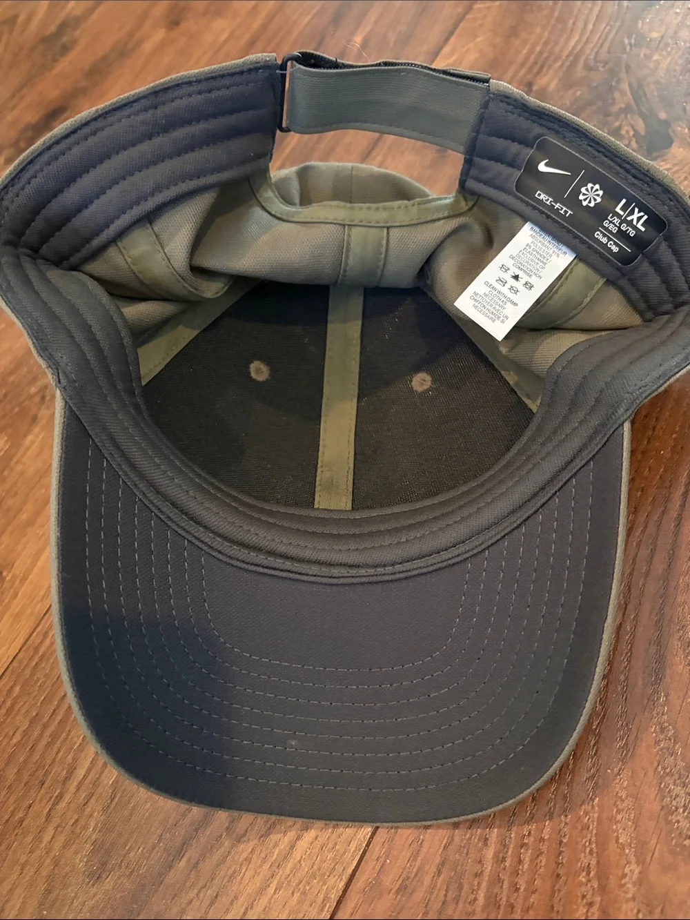 Nike Olive Baseball Cap with White Swoosh